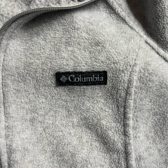 Columbia Light Gray Full-Zip Fleece Jacket - Picture 2 of 6